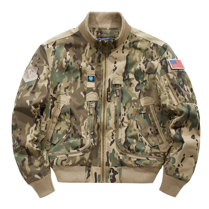 Men's bomber jacket with technical details and multiple pockets Lune London