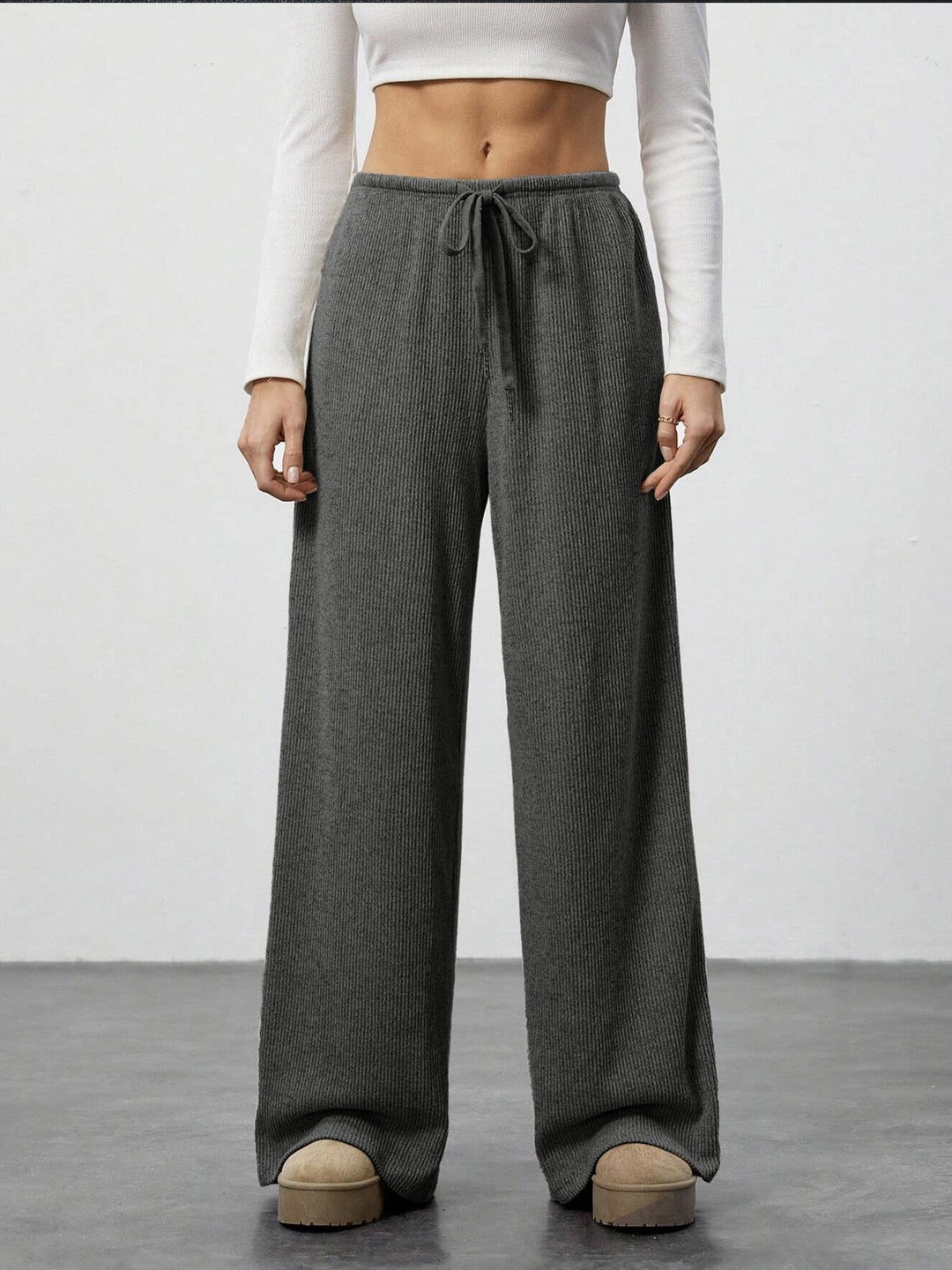 Pantalon en tricot ample pour femmes Chic & Stil