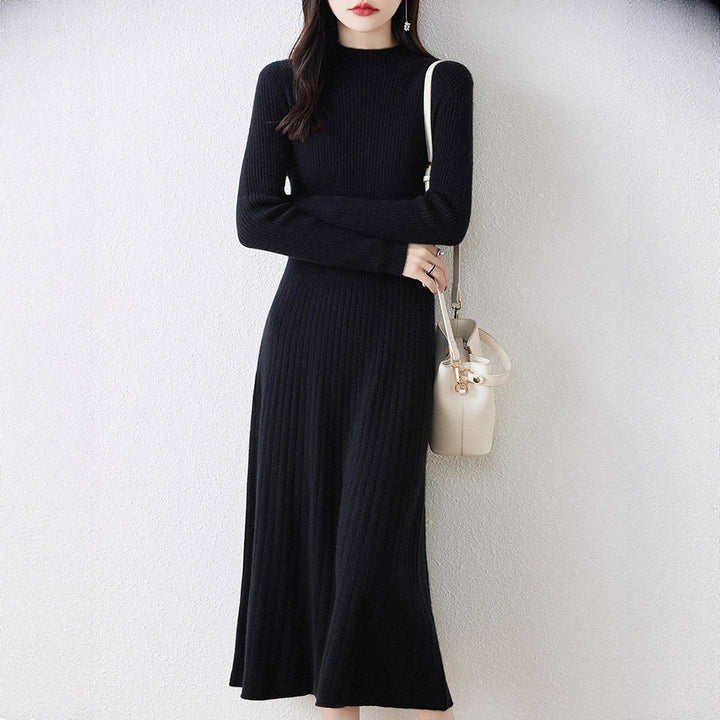 Ribbed knit dress for women with elegant design Lune London