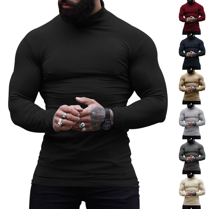 Stylish turtleneck sweater for men in soft and stretchy material Lune London