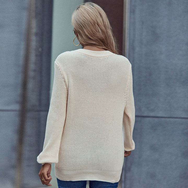 Pull en tricot pour femme avec ceinture ajustée Chic & Stil