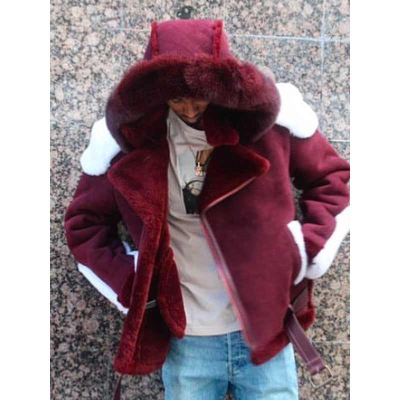 Ladies Teddy Plush Coat with Hood Lune London