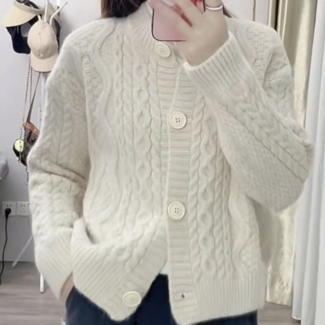 Cardigan confortable pour femmes avec motif en cable Chic & Stil 1772285547