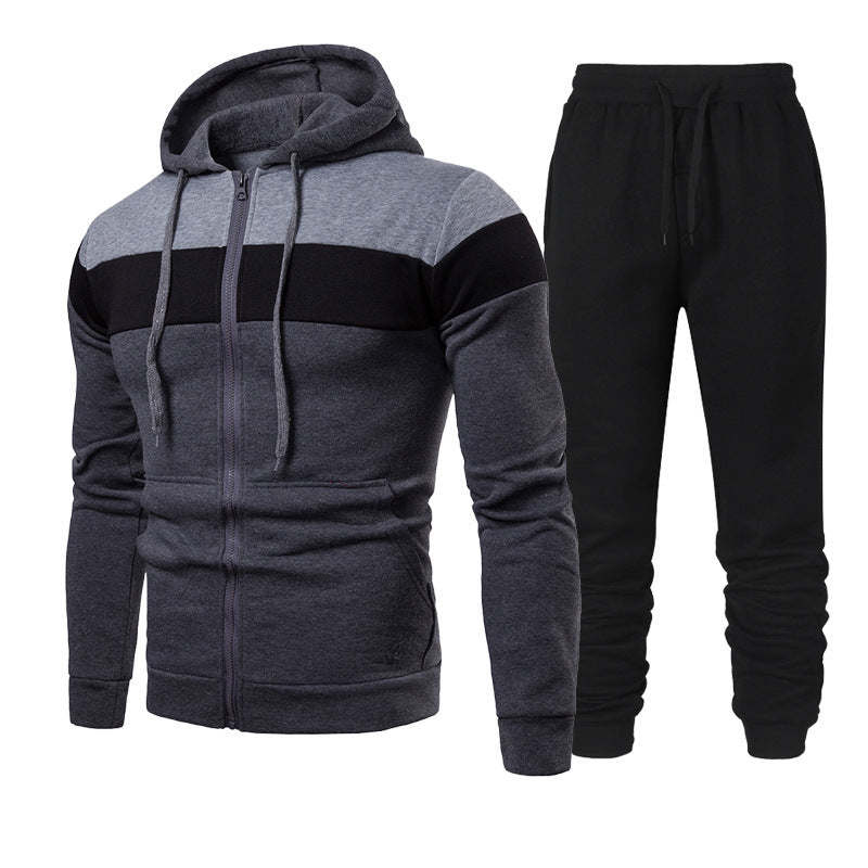 Men's sporty leisure set with a chic and stylish color block design