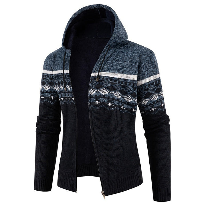 Men's Hoodie with Norwegian Pattern Lune London