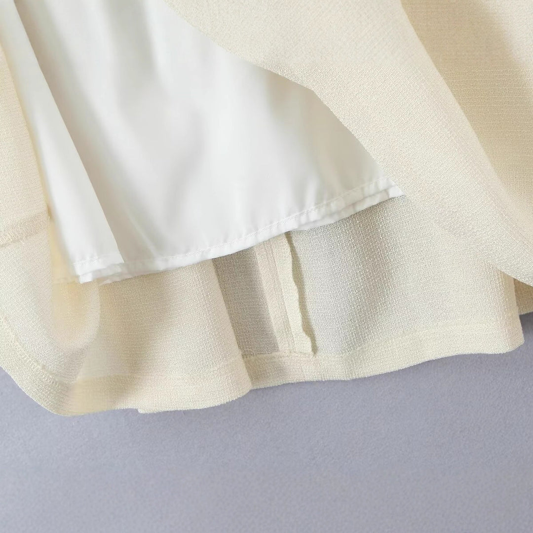 Jupe midi élégante pour femmes avec un motif texturé fin Chic & Stil