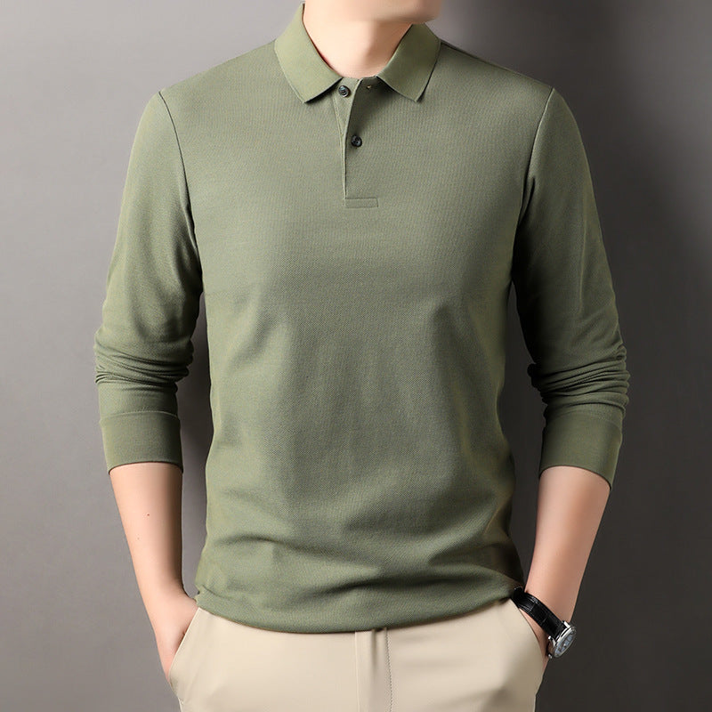 Long sleeve polo shirt for men in breathable functional material Lune London