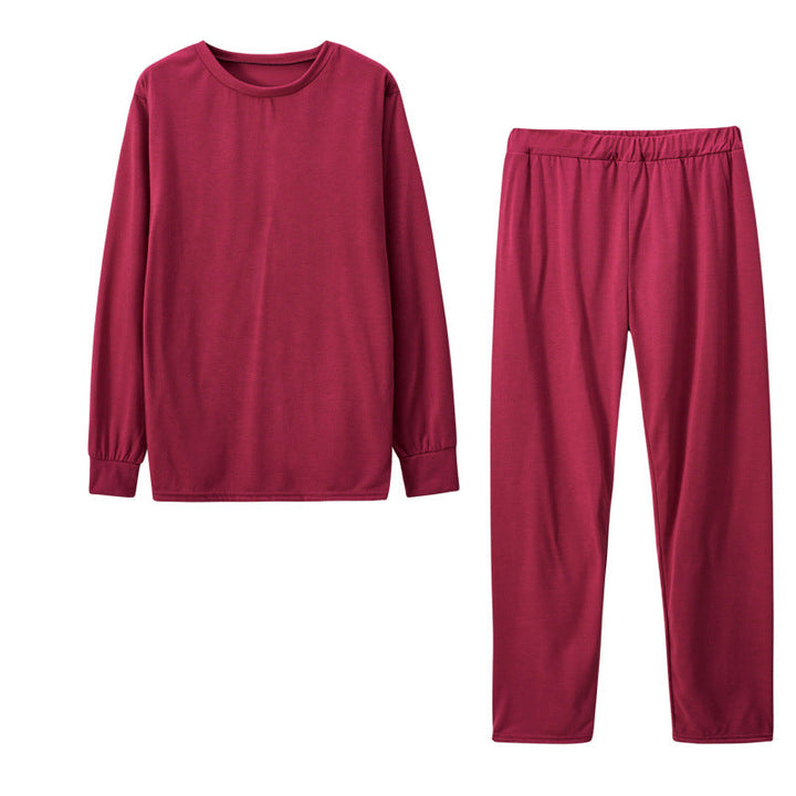 Women's Long Sleeve Pajama Set with Elastic Pants Lune London