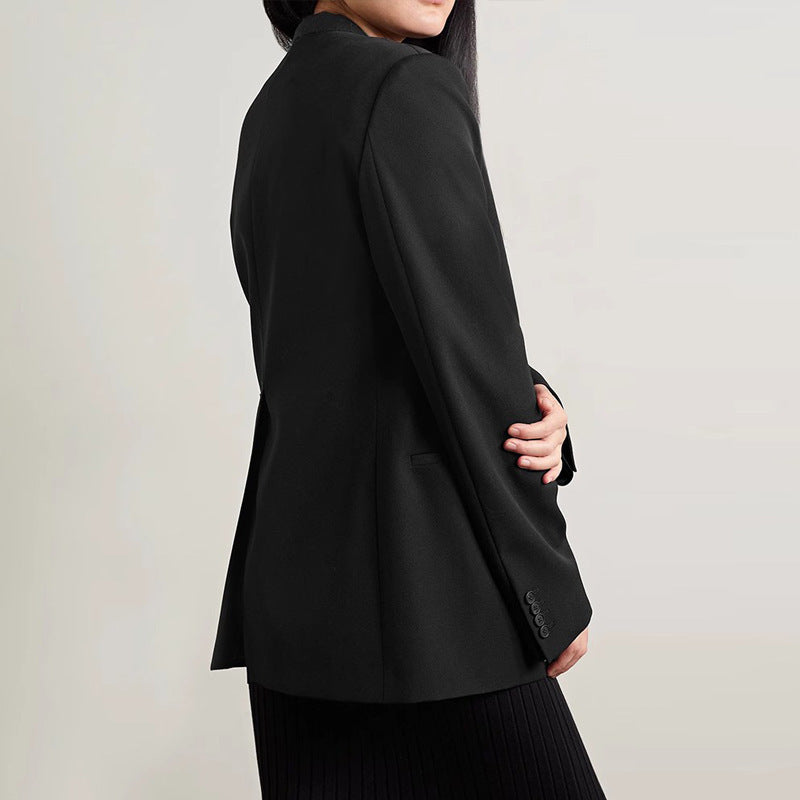 Women oversized modern blazer in textured fabric with stylish pockets Lune London