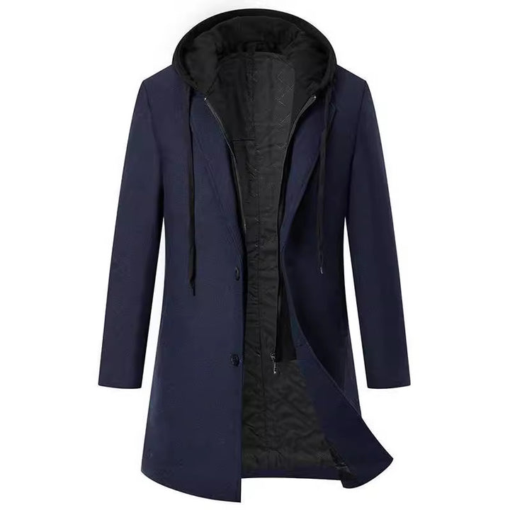Elegant women's coat with removable hood and fleece lining Lune London