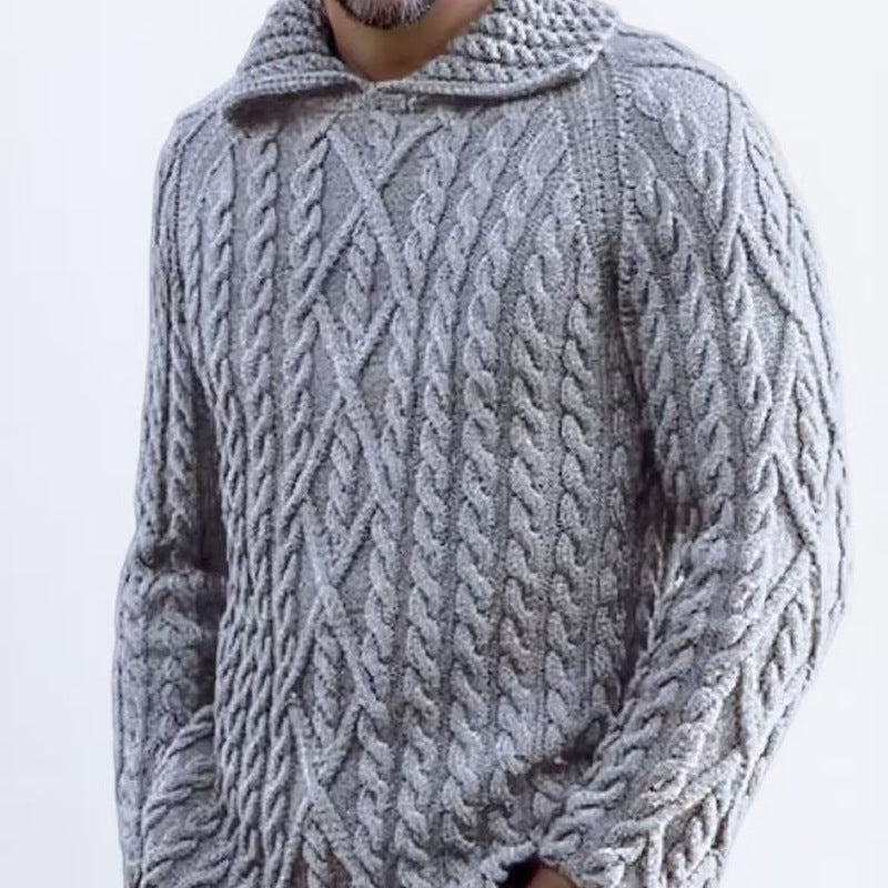Chunky knit hoodie for men Lune London