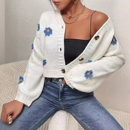 Ladies Short Knitted Jacket Lune London