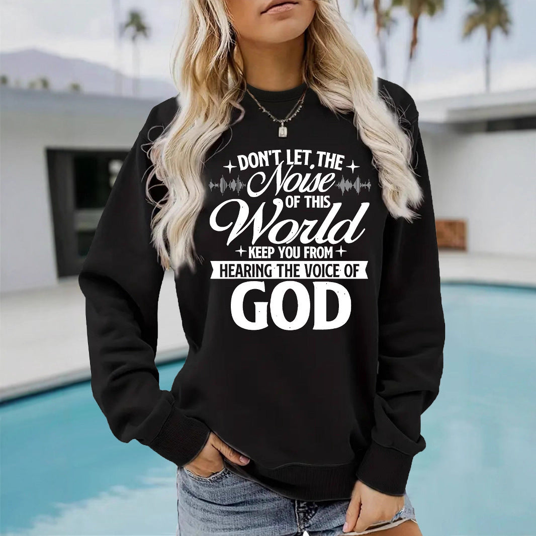 Sweatshirt pour femmes avec imprimé inspirant et coupe confortable Chic & Stil