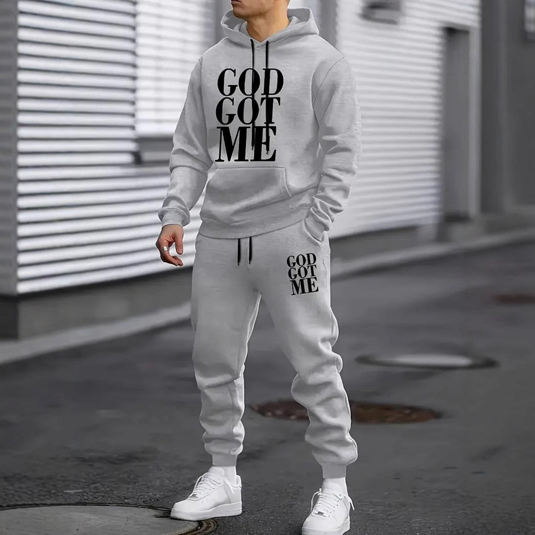 Men's tracksuit with modern statement print Chic & Stil