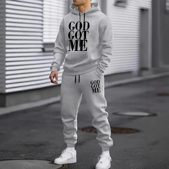 Men's tracksuit with modern statement print Chic & Stil