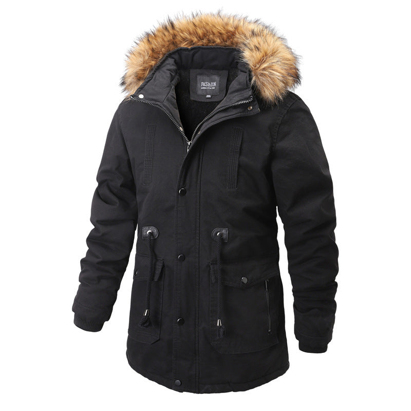 Men's winter parka with removable hood and warm lining Lune London