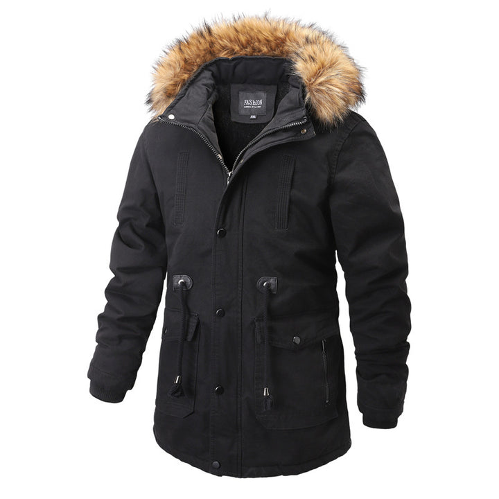 Men's winter parka with removable hood and warm lining Lune London