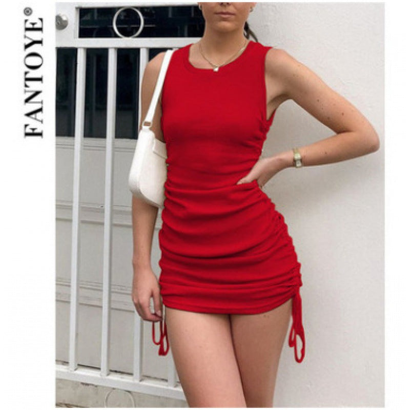 Robe portefeuille pour femme avec des détails modernes en volants et une coupe ajustée Chic & Stil