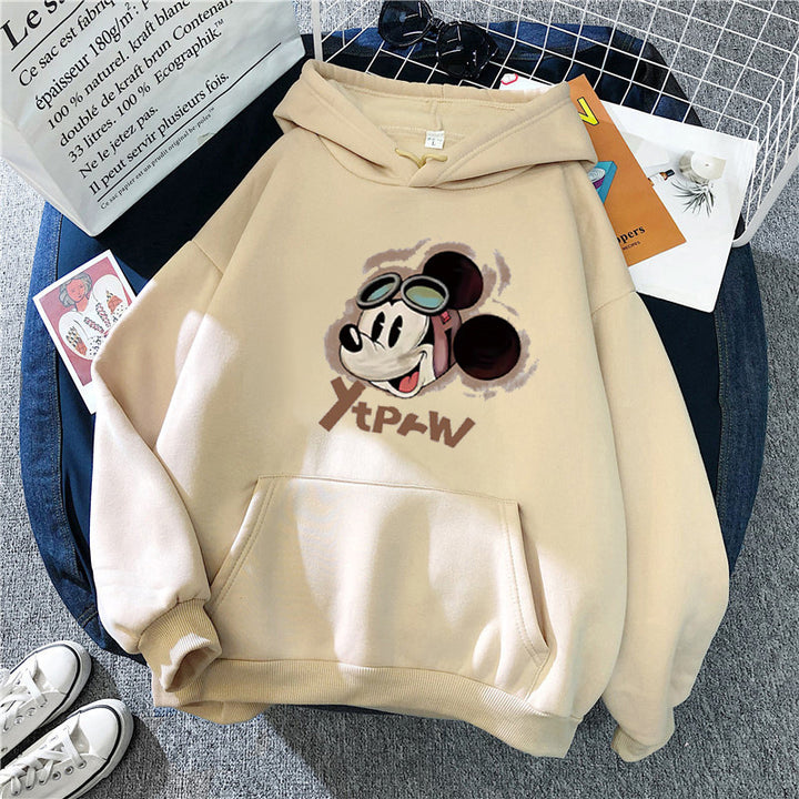 Women's hoodie with creative Mickey Mouse design Chic & Stil