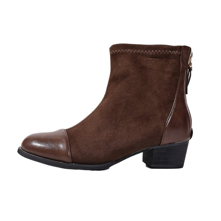 Elegant ankle boots for ladies in soft suede with stylish accents Lune London