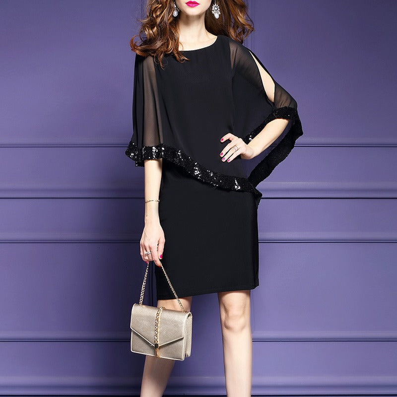 Chic Overlay Elegant Chiffon Dresses and Style