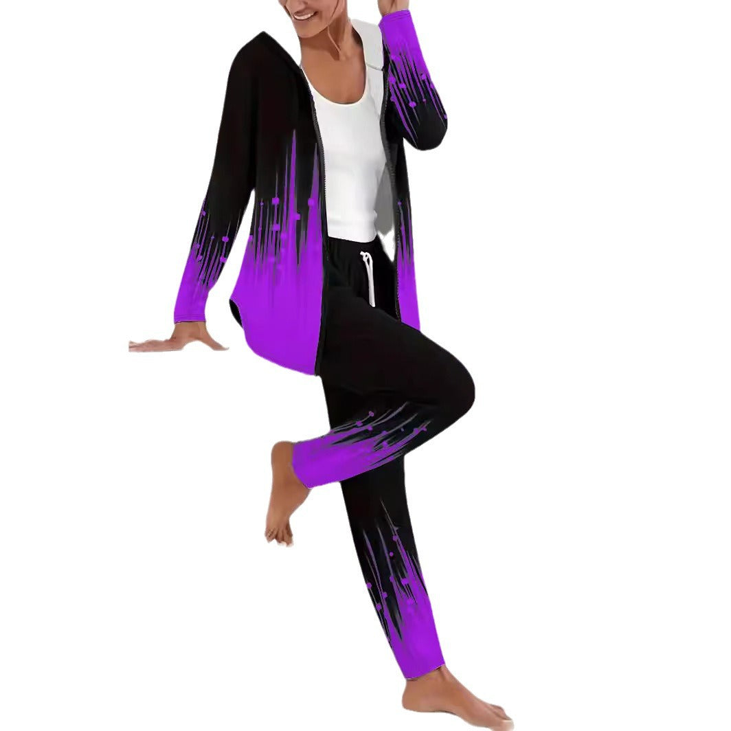 Lune London women's sports leisure set with modern gradient color details