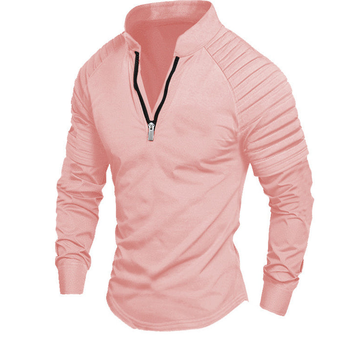 Sporty zip sweater for men with Lune London fashion accents