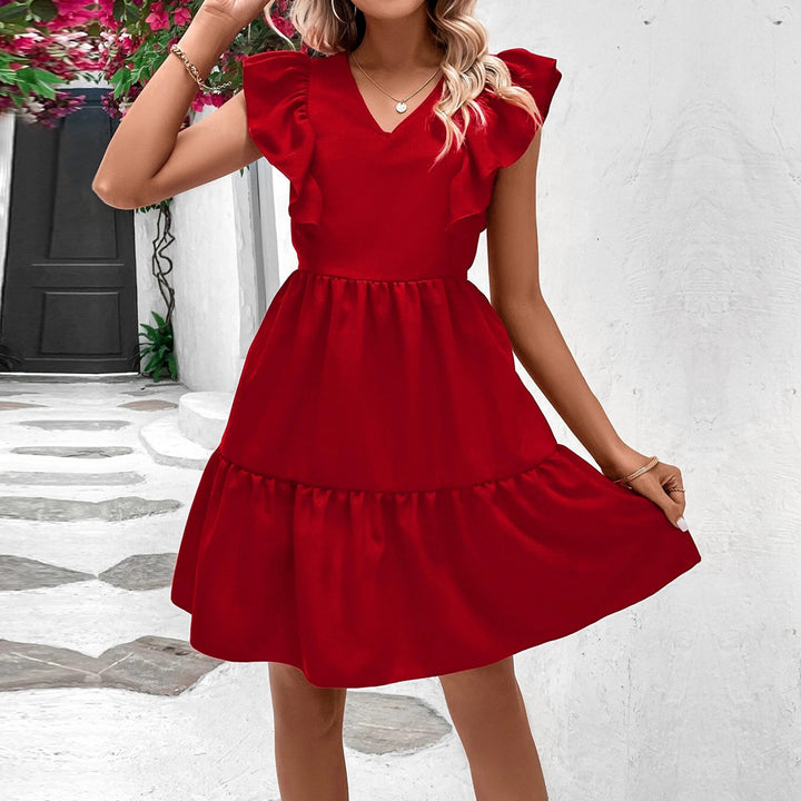 Robe d'été femme avec des manches volantes et un dos ouvert Chic & Stil