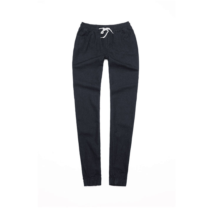 Women's Sporty Denim Jogging Pants Lune London