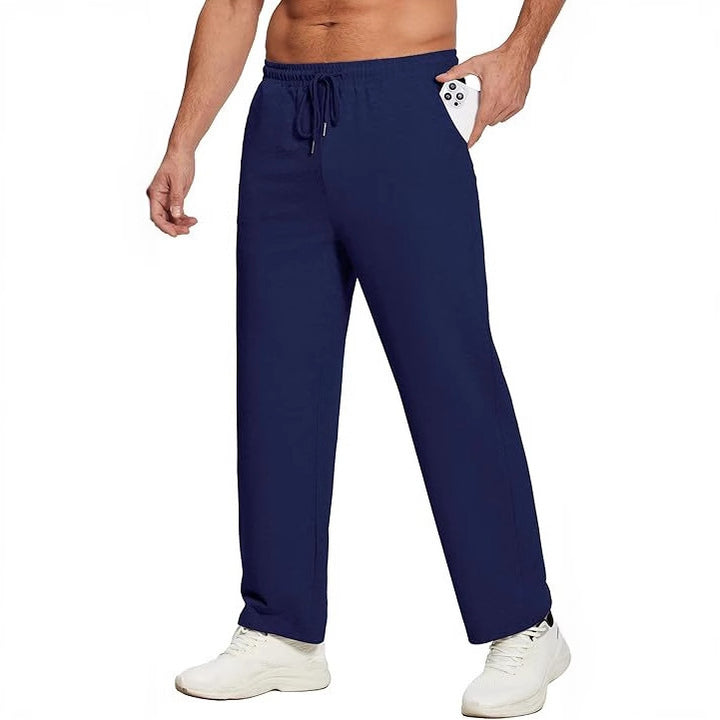 Comfortable sports pants for men with elastic waist and side pockets Lune London
