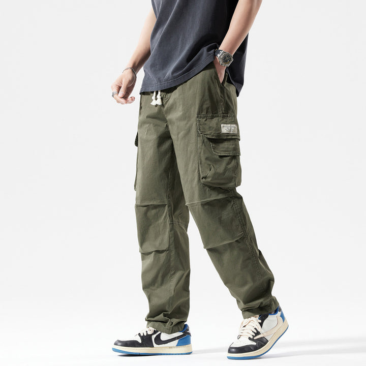 Pantalon cargo pour hommes avec poches multifonctionnelles Lune London