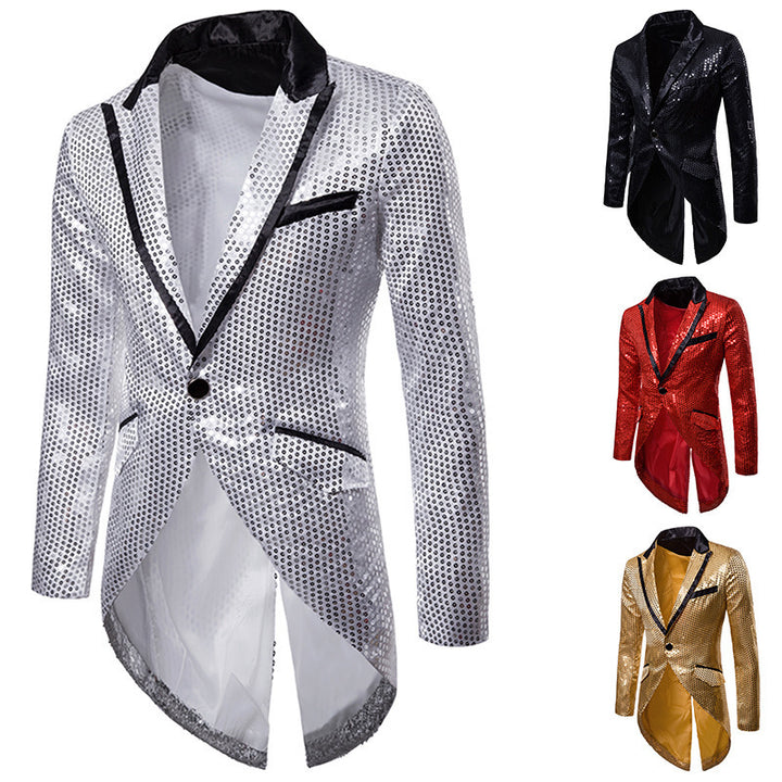 Elegant and glamorous blazer for men with sequins Lune London