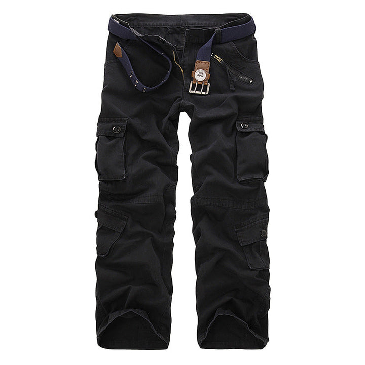 Men's Cargo Pants with Elastic Waistband and Versatile Pockets Lune London