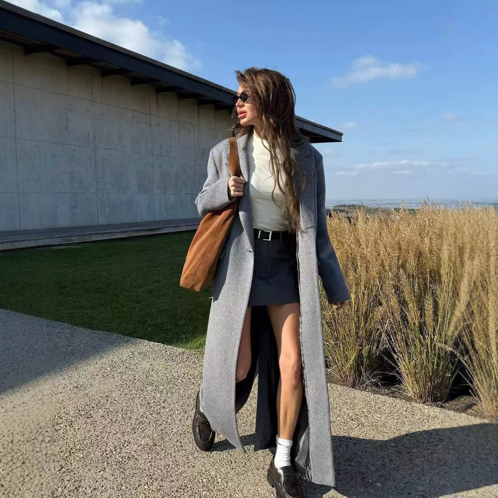 Manteau d'hiver élégant pour femmes avec patte de boutonnage double et coupe moderne Chic & Stil