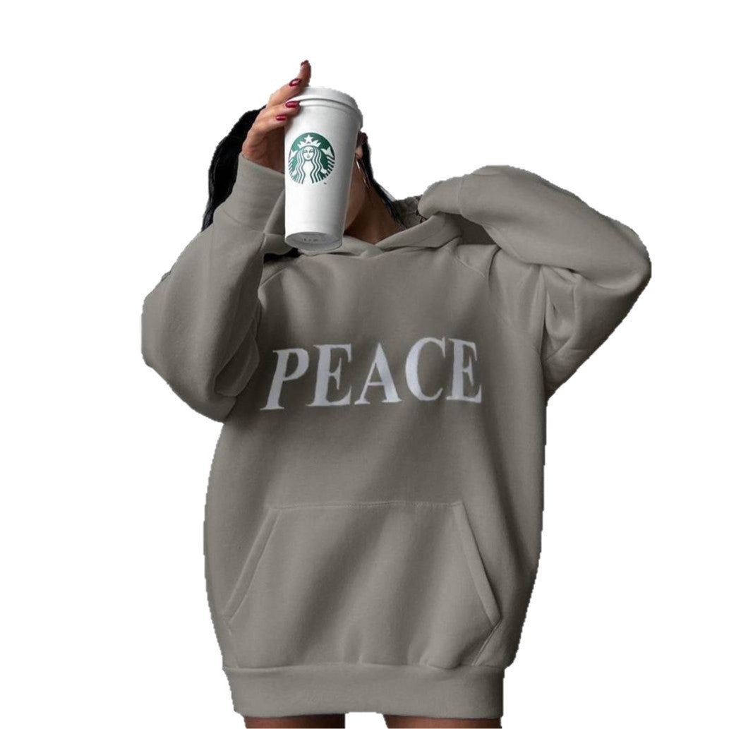 Women's hoodie with unique bird pattern and casual fit Lune London