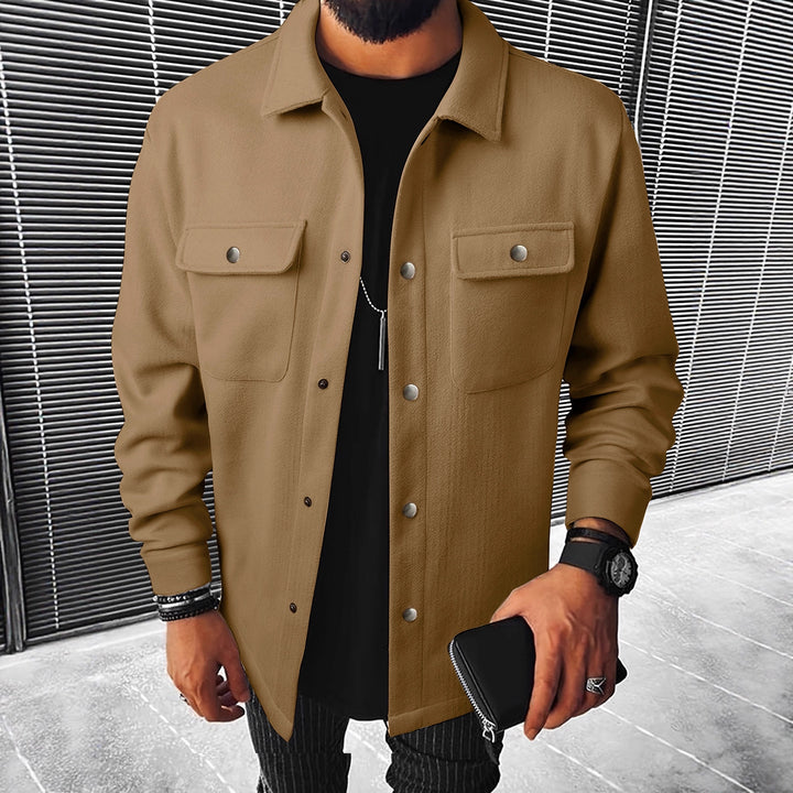 Fashionable overshirt jacket for men with practical pockets and modern button design Lune London