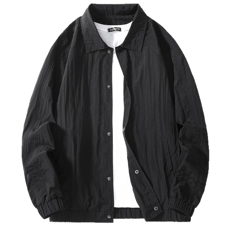 Lightweight transition jacket for men with elastic edges Lune London
