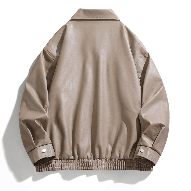 Faux leather jacket for men with elastic waist Lune London
