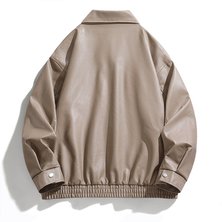 Faux leather jacket for men with elastic waist Lune London