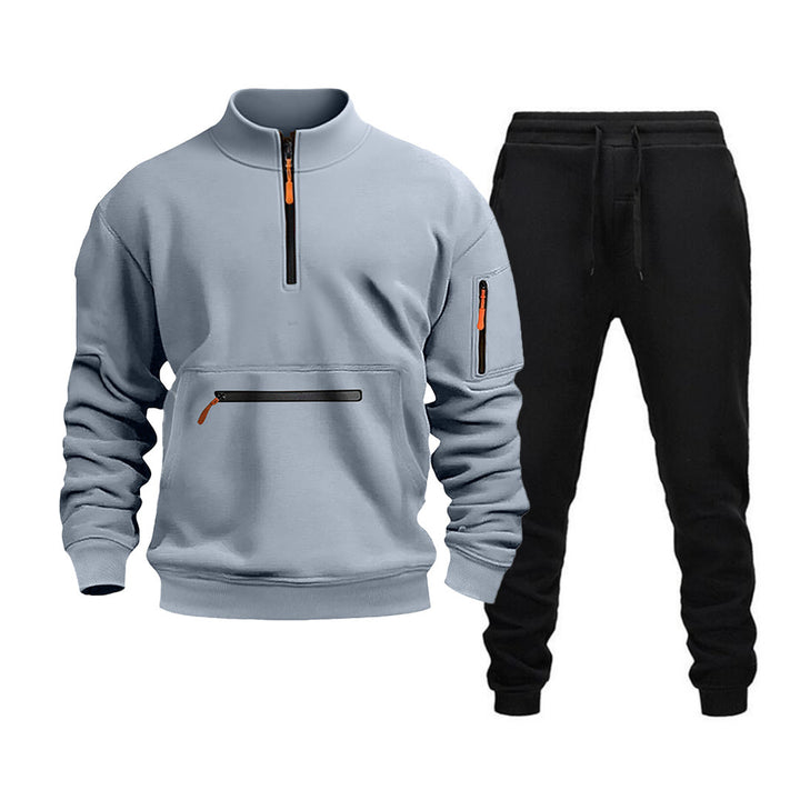Men's sporty leisure set with practical zippered pockets and modern cut Lune London
