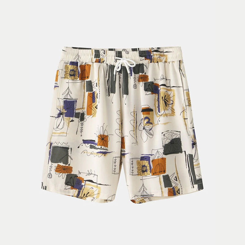 Short set with short sleeves for women with floral pattern Lune London