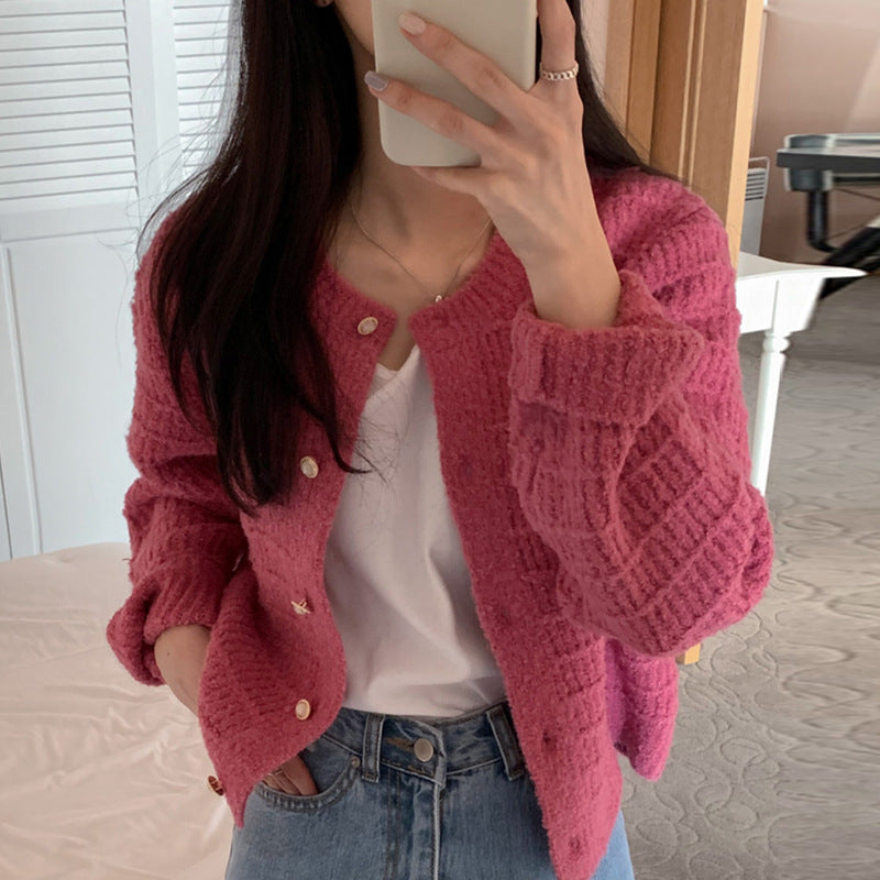 Casual knitted jacket for women with structured design Lune London