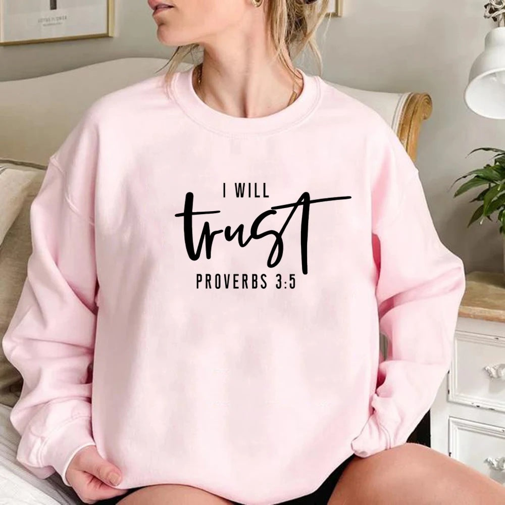Sweatshirt pour femme avec lettrage motivant et coupe confortable Chic & Stil
