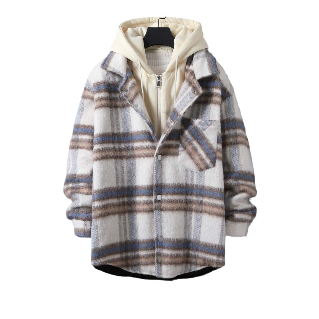 Casual checkered coat for women with soft lining and practical pockets Lune London