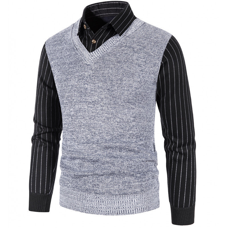 Elegant V-neck sweater for men Lune London