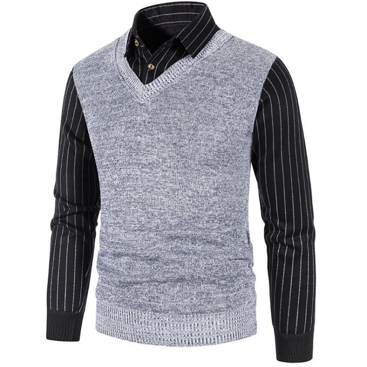 Elegant V-neck sweater for men Lune London