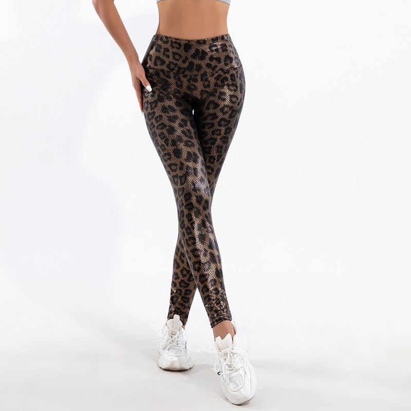 Women's Leggings In Trendy Leopard Pattern Lune London