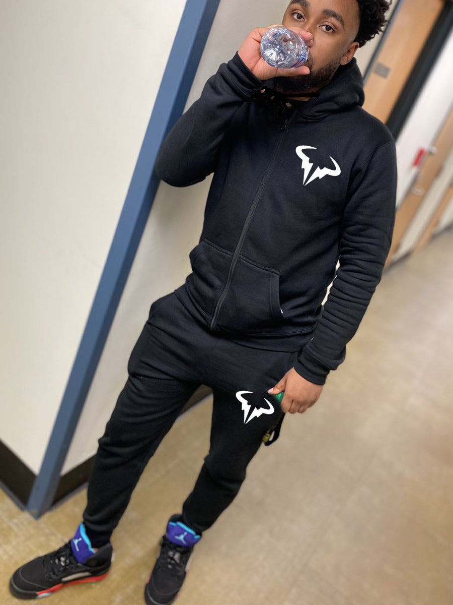 Men's Sporty Hooded Sweatshirt with Matching Jogging Set Lune London