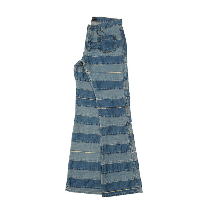 Jean woman with a modern striped pattern and a comfortable fit Lune London