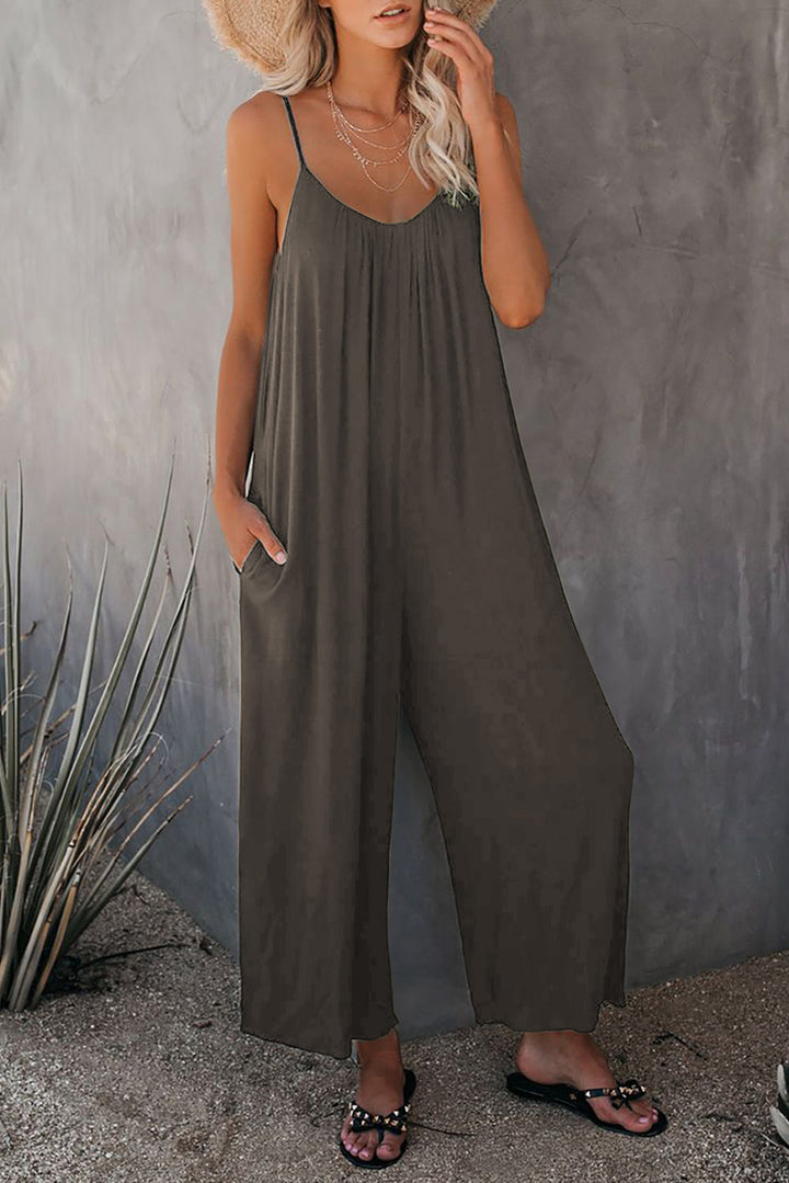 Ladies Elegant Sleeveless Jumpsuit Lune London